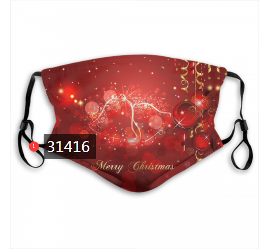 2020 Merry Christmas Dust mask with filter 7->mlb dust mask->Sports Accessory